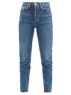 Matchesfashion.com Re/done Originals - 90s High-rise Slim-leg Cropped Jeans - Womens - Denim
