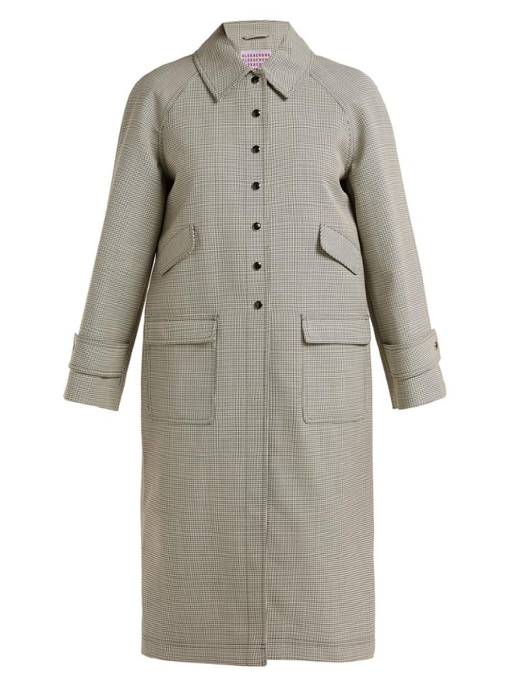 Alexachung Houndstooth Wool-blend Coat