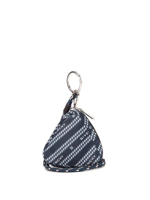 Matchesfashion.com Givenchy - Bond Logo-print Triangle Pouch - Mens - Navy White