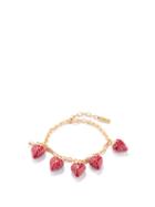Ladies Jewellery Saint Laurent - Strawberry Charm Bracelet - Womens - Red Gold