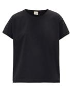 Matchesfashion.com Khaite - Brady Cotton-jersey T-shirt - Womens - Black