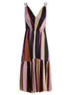 Apiece Apart Daphne Striped Linen And Silk-blend Dress