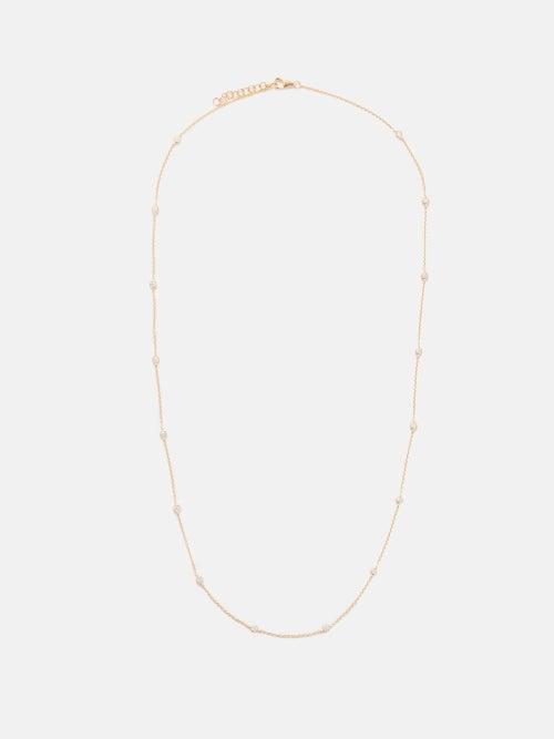 Rosa De La Cruz - Diamond & 18kt Gold Necklace - Womens - Gold Multi