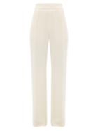 Matchesfashion.com La Collection - Gabrielle High-waist Silk-crepe Trousers - Womens - Ivory