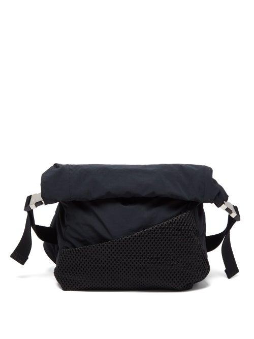 Matchesfashion.com Bottega Veneta - Mesh And Technical-fabric Cross-body Bag - Mens - Black