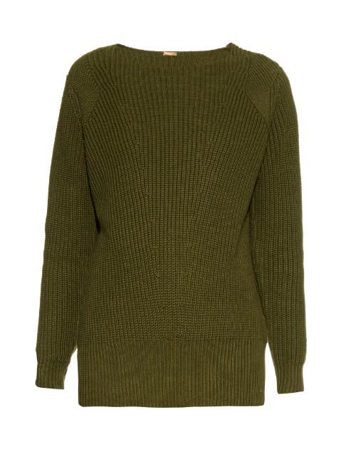 Adam Lippes Ribbed-knit Cotton And Cashmere-blend Sweater