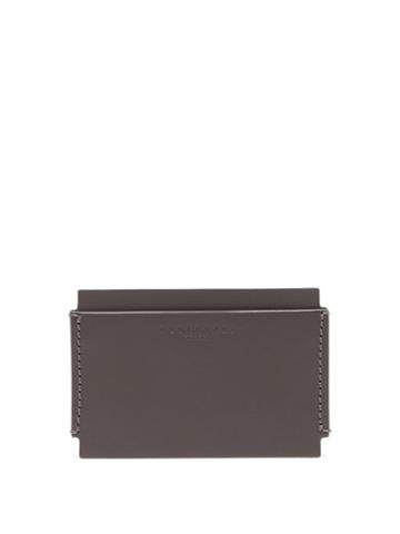 Matchesfashion.com Nosakhari - Addison Leather Cardholder - Mens - Grey