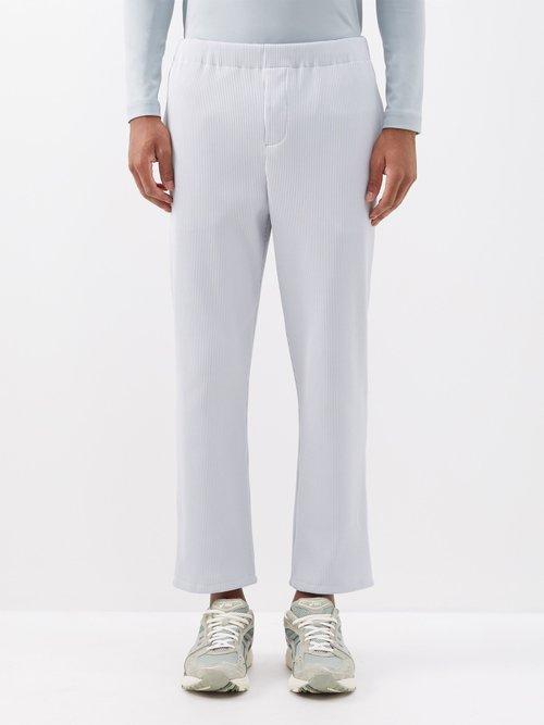 Jacques - Mindful Movement Ribbed Jersey Trousers - Mens - Grey