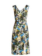 Matchesfashion.com Erdem - Jyoti Mariko Meadow Jacquard Dress - Womens - Blue Print