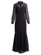Matchesfashion.com Max Mara - Ugolina Dress - Womens - Navy White