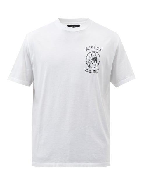 Amiri - X Zig-zag Logo-print Jersey T-shirt - Mens - White