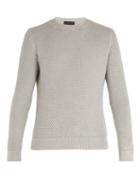 Matchesfashion.com Iris Von Arnim - Magellan Waffle Knit Cashmere Sweater - Mens - Light Grey