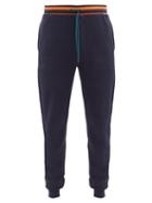 Matchesfashion.com Paul Smith - Striped-waistband Cotton Pyjama Trousers - Mens - Navy