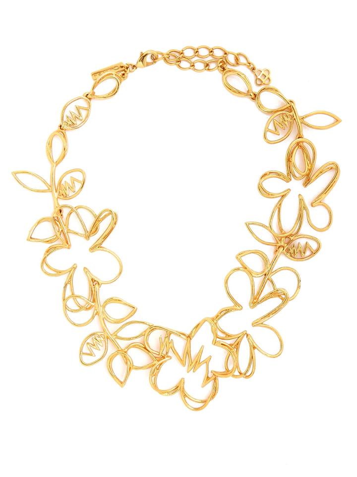 Oscar De La Renta Botanical Scribble Necklace