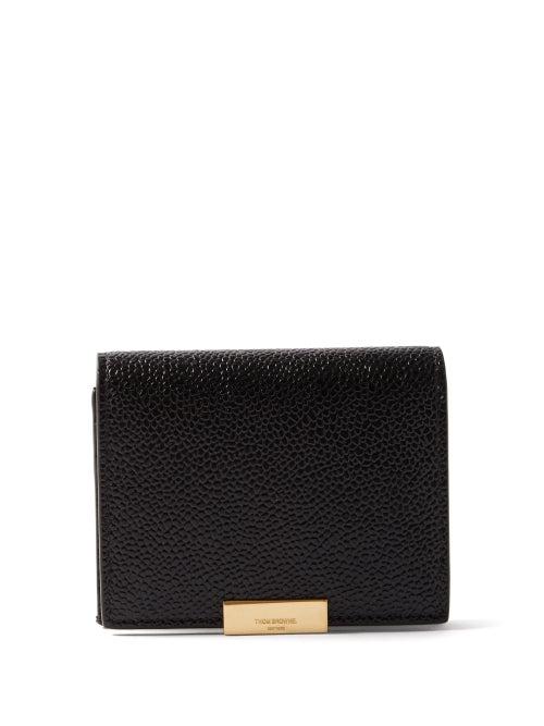 Thom Browne - Pebbled-leather Cardholder - Mens - Black