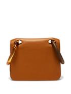 Matchesfashion.com Roksanda - Neneh Wooden Handle Leather Clutch - Womens - Tan