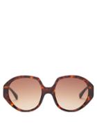 Matchesfashion.com Kaleos - Paley Round Tortoiseshell-acetate Sunglasses - Womens - Tortoiseshell