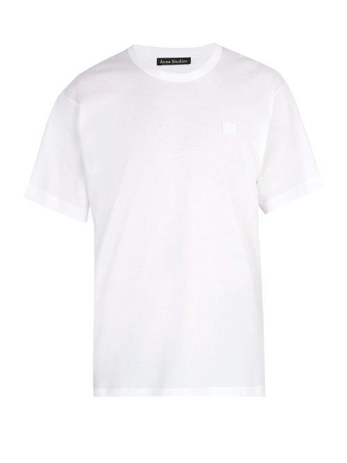 Matchesfashion.com Acne Studios - Nash Face Cotton T Shirt - Mens - White
