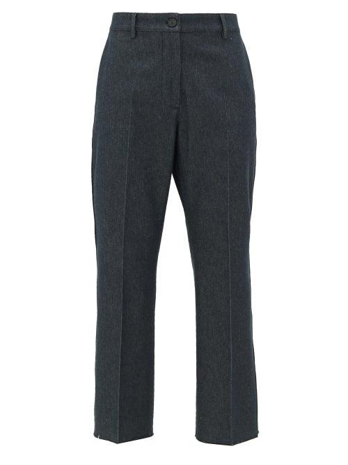 Matchesfashion.com Golden Goose - Marta Cropped Jeans - Womens - Dark Denim