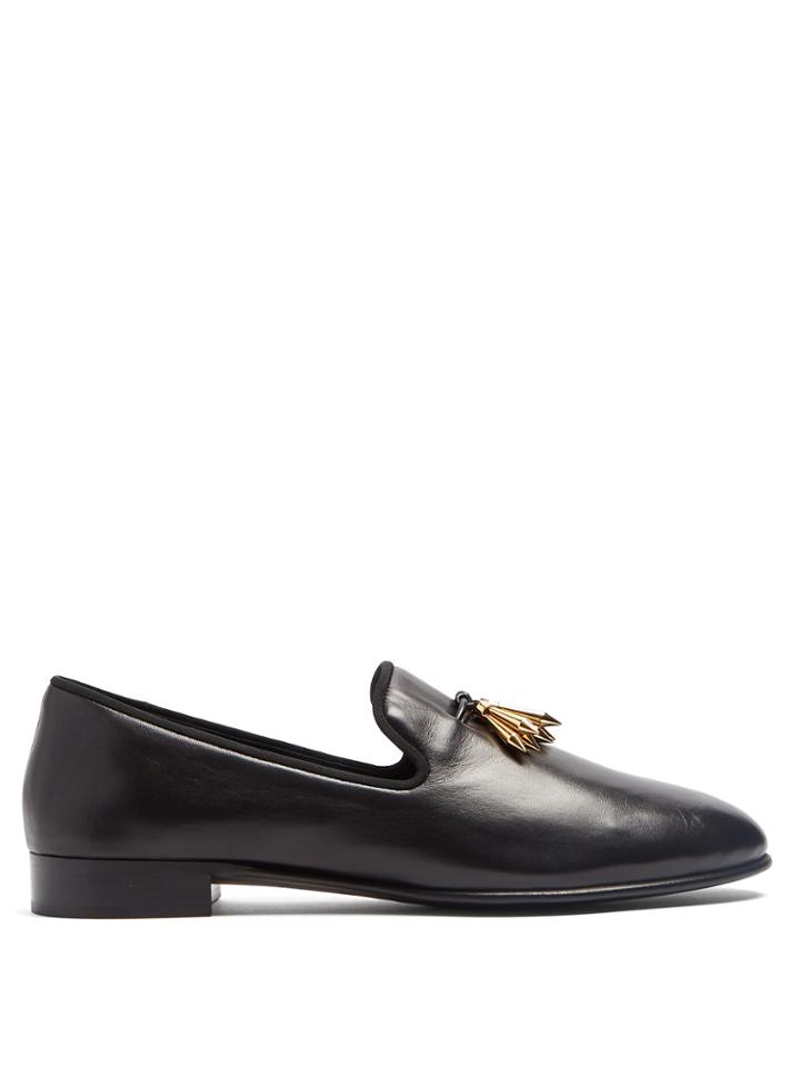 Giuseppe Zanotti Metal-tassel Leather Loafers