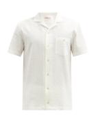 Matchesfashion.com Orlebar Brown - Hibbert Short-sleeved Cotton-seersucker Shirt - Mens - Cream