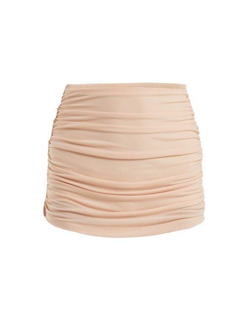 Matchesfashion.com Norma Kamali - Bill High Rise Bikini Briefs - Womens - Light Pink