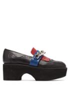 Matchesfashion.com Charles Jeffrey Loverboy - X Roker Chained Leather Brogues - Womens - Black Multi