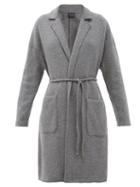 Matchesfashion.com Max Mara Leisure - Burano Coat - Womens - Dark Grey