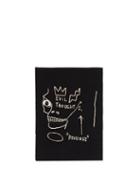 Matchesfashion.com Olympia Le-tan - X Basquiat Evil Thoughts Clutch - Womens - Black White