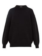 Matchesfashion.com Raey - Slip Stitch Wool Blend Sweater - Mens - Black