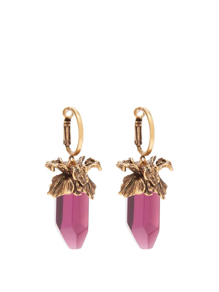 Alexander Mcqueen Quartz-drop Earrings