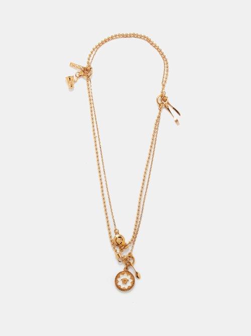 Versace - Medusa-head Layered Necklace - Mens - Gold