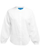 Matchesfashion.com M.i.h Jeans - Colt Band Collar Cotton Seersucker Shirt - Womens - White