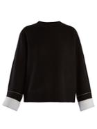Proenza Schouler Crew-neck Cotton-blend Cropped Sweater