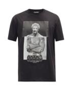 Matchesfashion.com Neil Barrett - Heavyweight Hercules Cotton-jersey T-shirt - Mens - Black