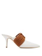 Matchesfashion.com Malone Souliers - Chi Rope Strap Leather Mules - Womens - Tan White