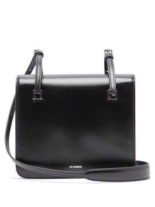 Matchesfashion.com Jil Sander - Holster Square Leather Cross Body Bag - Womens - Black