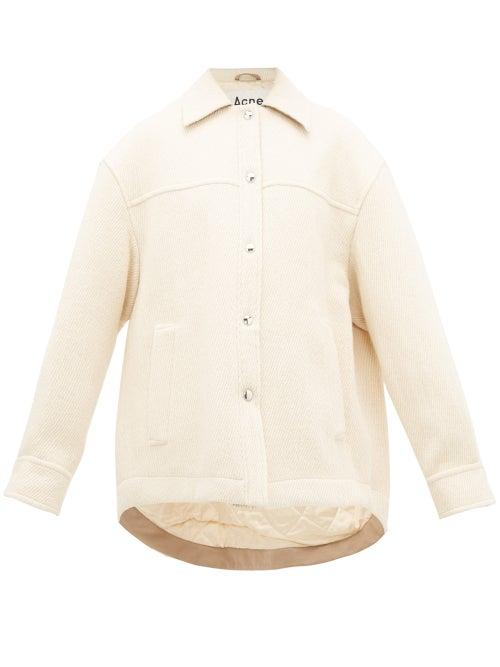 Matchesfashion.com Acne Studios - Ocilia Cotton Blend Jacket - Womens - Ivory