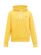 Matchesfashion.com Polo Ralph Lauren - Logo-embroidered Cotton-blend Hooded Sweatshirt - Mens - Yellow