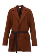 Matchesfashion.com Raey - Oversized Single Breasted Wool Blazer - Womens - Bronze