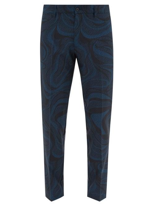 J.lindeberg - Ellott Printed Technical Golf Trousers - Mens - Navy