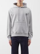 Wooyoungmi - Logo-print Cotton-jersey Hoodie - Mens - Grey