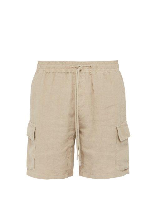 Matchesfashion.com Vilebrequin - Baie Linen Bermuda Shorts - Mens - Beige