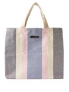 Isabel Marant - Itak Striped Woven-nylon Tote Bag - Womens - Pink Multi