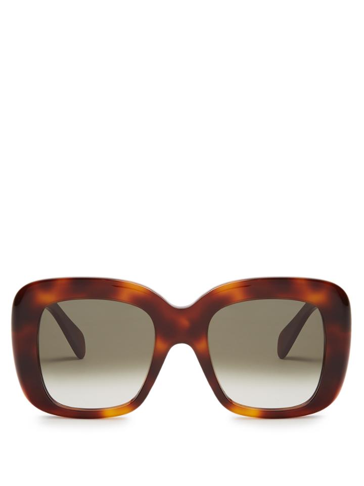 Céline Eyewear Oversized D-frame Acetate Sunglasses