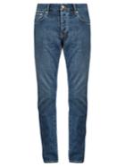 Burberry Tapered-leg Cotton-blend Denim Jeans