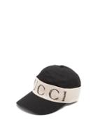 Matchesfashion.com Gucci - Logo Print Cotton Cap - Mens - Black