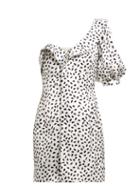 Matchesfashion.com Self-portrait - Dot Print Dress - Womens - White Black