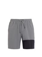 Matchesfashion.com Falke Ess - Lightweight Contrast Panel Shorts - Mens - Grey Multi