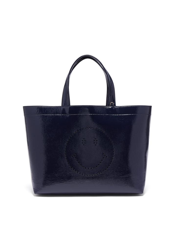 Anya Hindmarch Smiley Patent Leather Tote